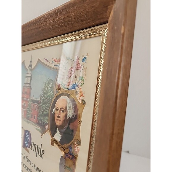 We the People George Ben Framed Print J.R. Rosen & A E  We the People George Ben Framed Print J.R. Rosen & A E Hilton Brown Bigelow 1948